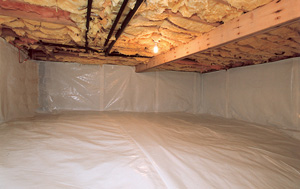 CleanSpace® vapor barrier after in Ithaca