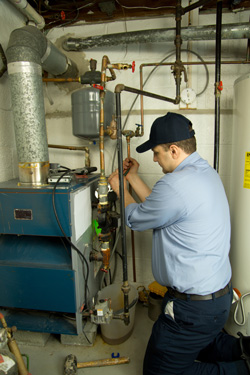 Furnace service performed by expert HVAC contractor in Ithaca