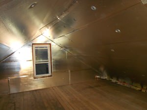 A Rochester attic with SuperAttic installed.