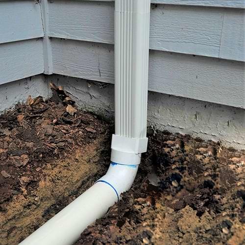 Halco installs gutter downspout extensions in Ithaca, Rochester, Syracuse