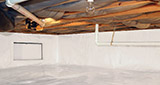 Crawl space moisture control and structural repair in The Finger Lakes