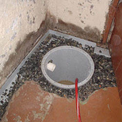 Installing a sump in a sump pump liner in a Syracuse home