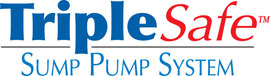 Sump pump system logo for our TripleSafe™, available in areas like Victor