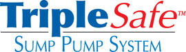 Sump pump system logo for our TripleSafe™, available in areas like