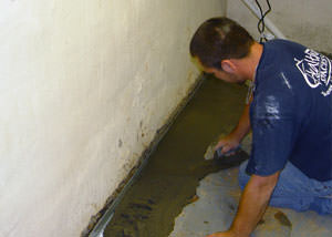 Restoring a concrete slab floor in The Finger Lakes.