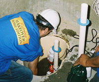 installing a sump pump and backup sump pump system in , NY