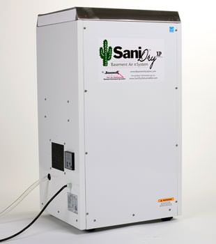 A Energy Efficient basement dehumidifier installed in a finished basement in Penn Yan