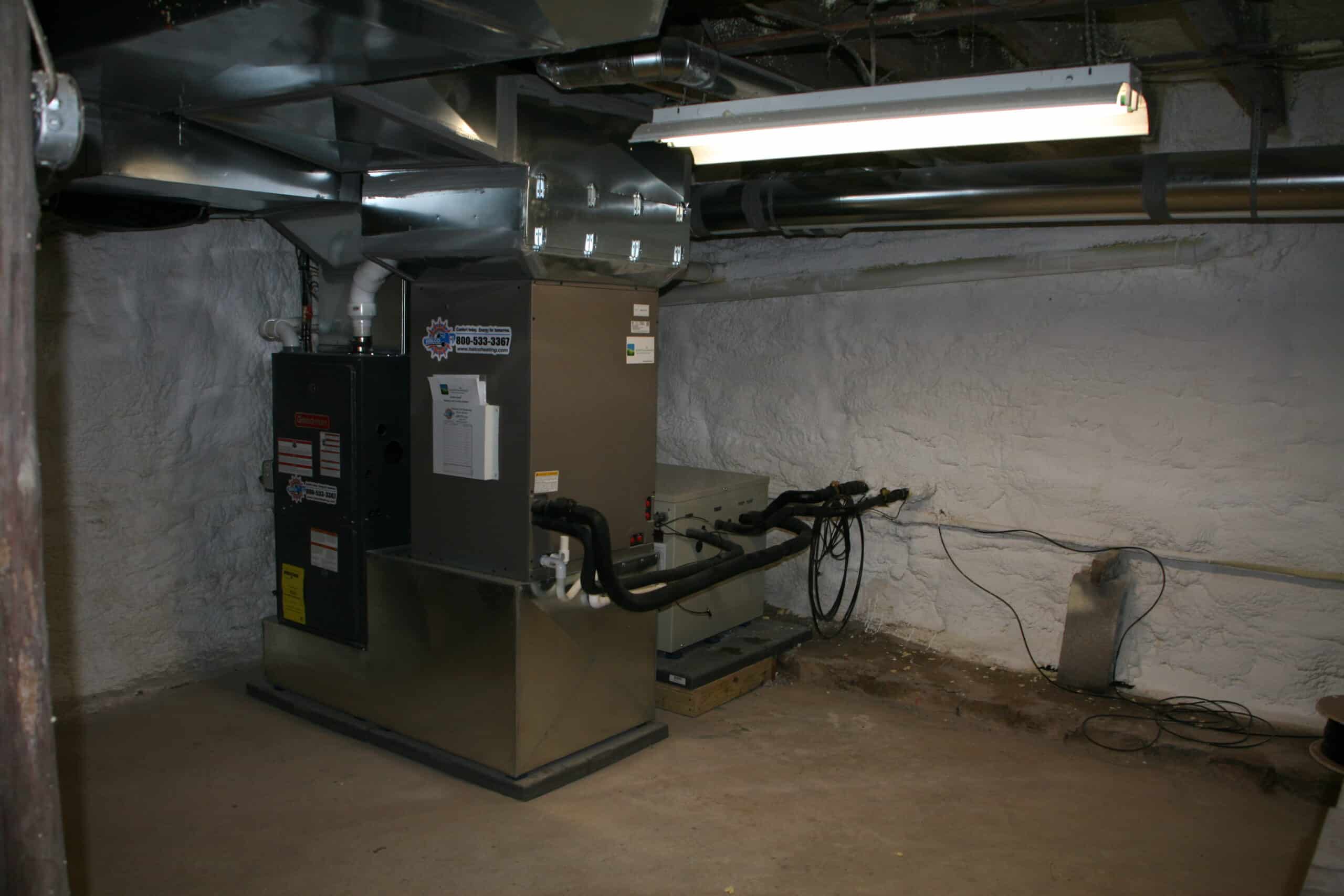 Here is the brand new, energy- efficient geothermal heat pump for this Jamesville, NY customer!