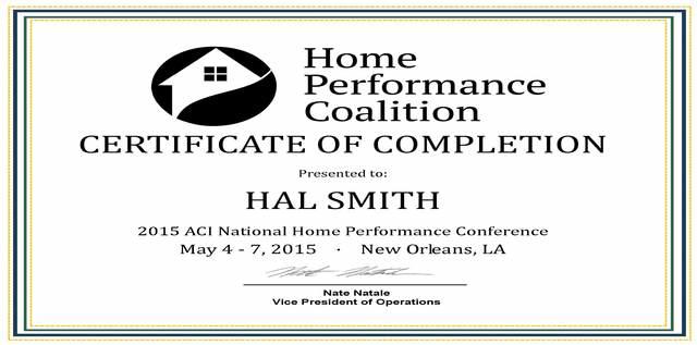 Certificate of Completion 