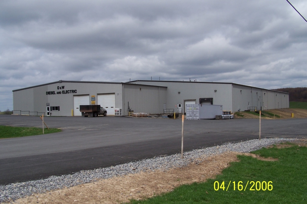 Electrical and plumbing system installed at D & W Diesel and Electric in Auburn, NY.