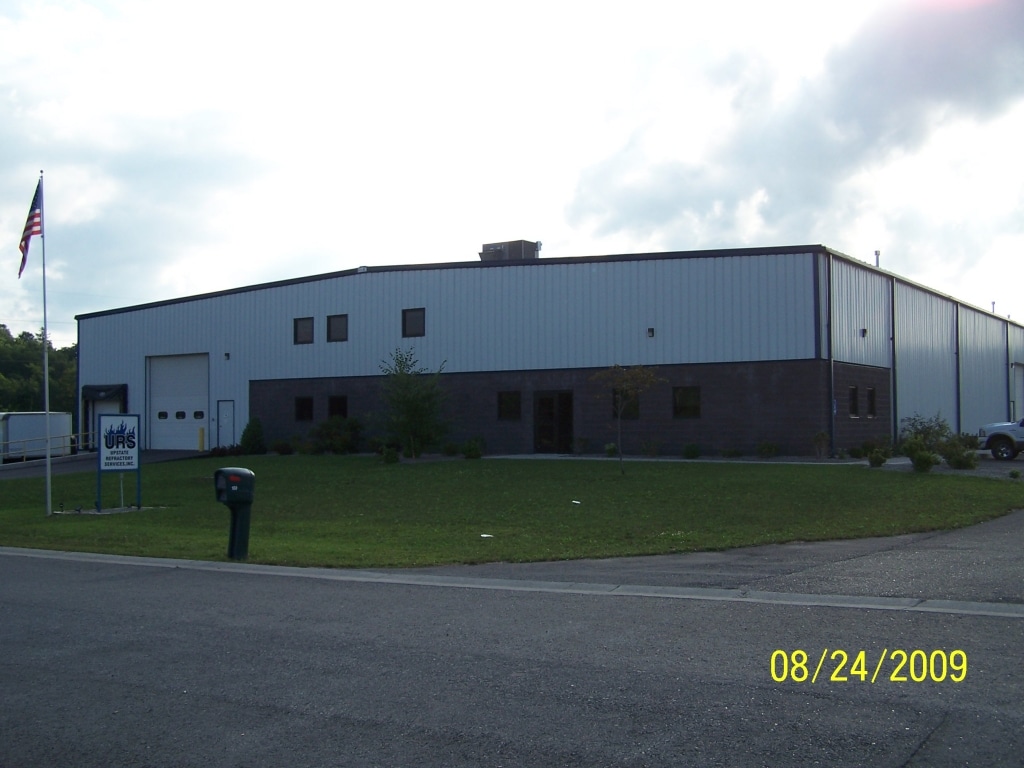 Designed and installed a complete heating and cooling system at Upstate Refractory Systems in Newark, NY.