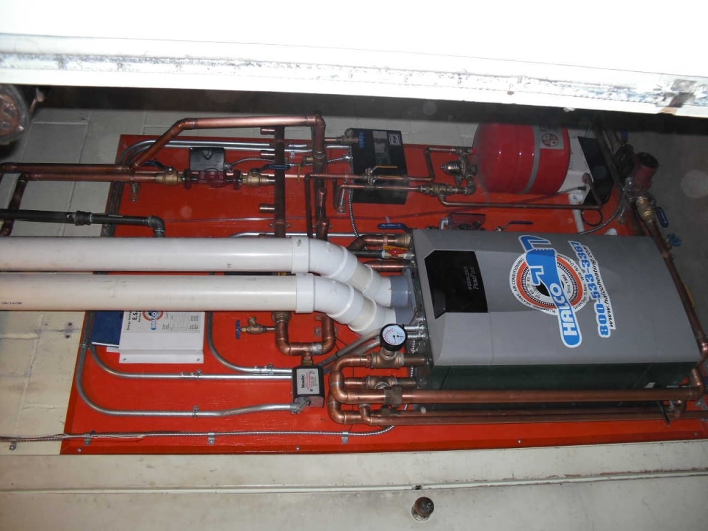 The Weedsport animal hospital has a new boiler!