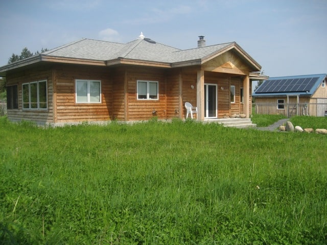 In this picture you can see the whole property including where we installed the solar electric system.